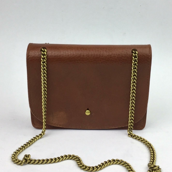 Madewell Handbags - Madewell Mini Chain Leather Crossbody Bag